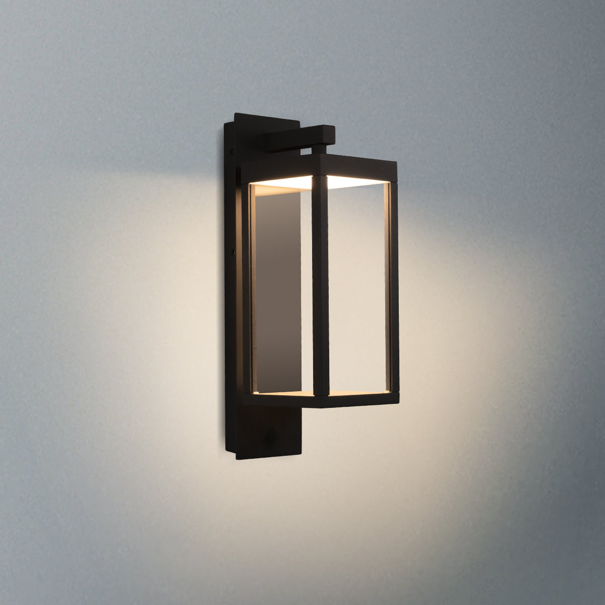 Wall Light Outdoor with Dusk to Dawn LED Lamp Aluminum Lantern for